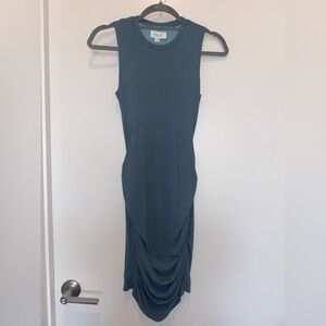 MABLE Sleeveless Mini Dress in Teal Blue